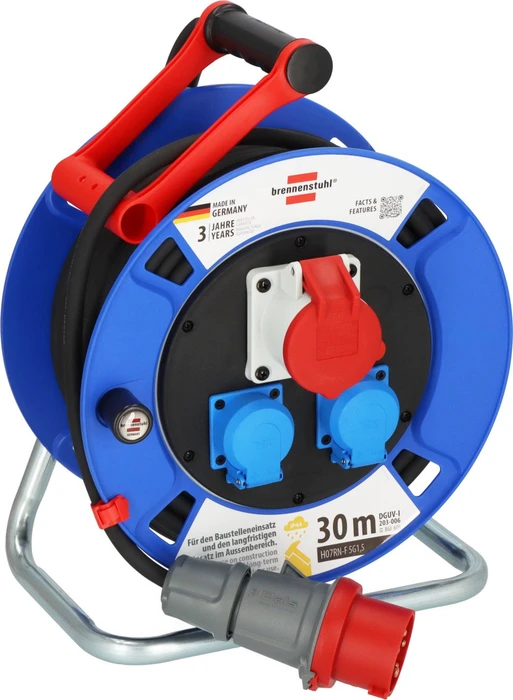 Brennenstuhl Garant Avvolgicavo CEE 1 V2 IP44 (CEE con cavo da 30 m di