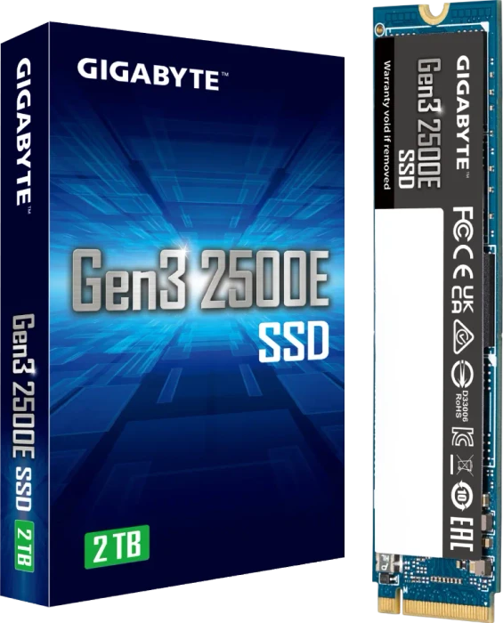 GIGABYTE Gen3 2500E SSD 2TB, M.2 2280 / M-Key / PCIe 3.0 x4