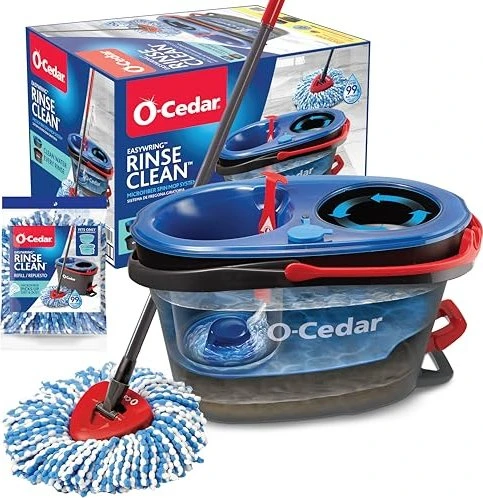 O-Cedar EasyWring RinseClean Bodenwischer-Set