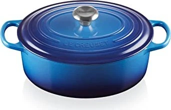 Le Creuset Signature Gusseisen Bräter oval 29cm 4.7l azure