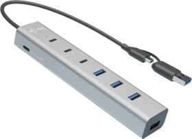 i-tec Charging Metal HUB 7 port, USB-C/USB-A 3.0 [Stecker] (CAHUBMETAL7)