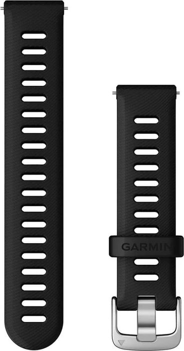 Garmin Quick Release (18 mm) Silikon, Black - Silver Image
