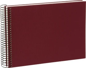 Goldbuch Spiralalbum, 24x17, 40 weiße Seiten, Bella Vista bordeaux