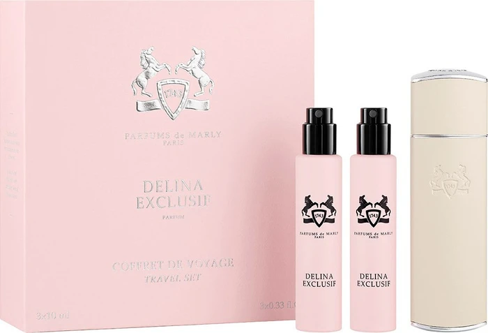 Parfums de Marly Delina Exclusif Refill Set 3x EdP 10ml + Flakon Duftset