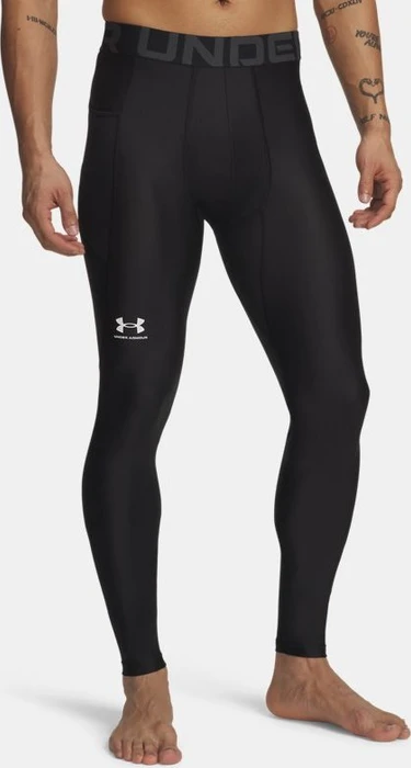Under Armour HeatGear Armour Tights Laufhose lang schwarz/weiß (Herren)