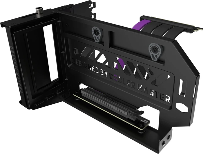 Cooler Master Vertical Graphics Card Holder Kit V3 Riser Card, inkl. PCI-Slot Blende, gewinkelt, PCIe 4.0, 165mm, schwarz