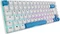 Sharkoon Skiller SGK50 S3 PBT, weiß/hellblau, LEDs RGB, hot-swap, Gateron G Pro 3.0 YELLOW, USB, DE Vorschaubild