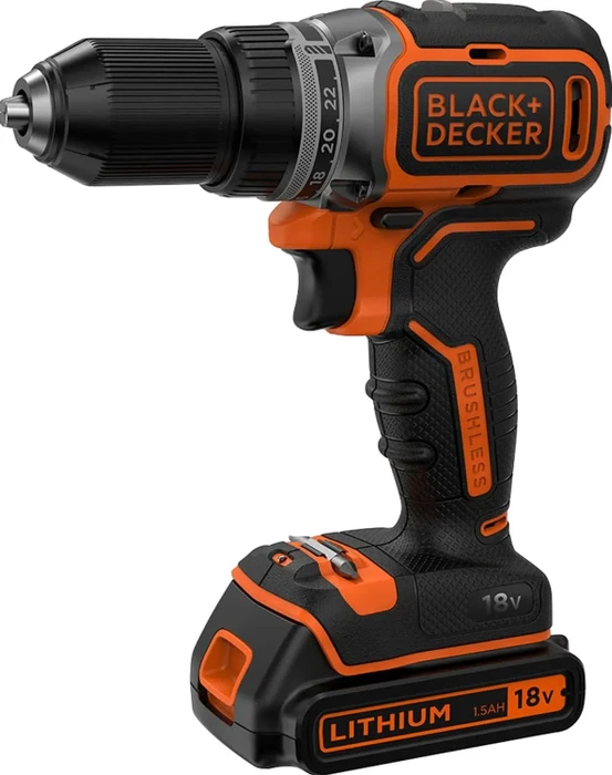 Black&Decker BL186KB Akku-Bohrschrauber inkl. Koffer + 2 Akkus 1.5Ah