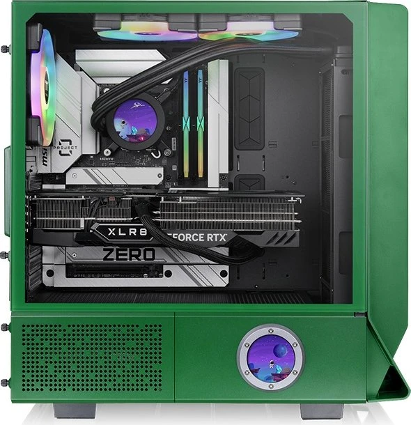 Thermaltake Ceres 350 MX Racing Green, grün, Glasfenster