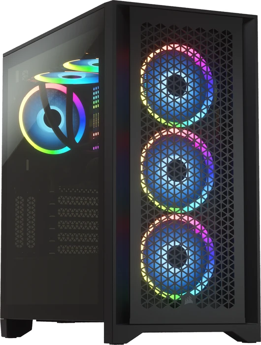 Corsair 4000D Airflow, schwarz, Glasfenster