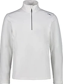 CMP Grit Tech Fleece Funktionsshirt langarm bianco/b. blue (Herren)