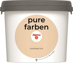 Alpina Farben Pure Farben Wandfarbe innen sandbeige, 2.5l