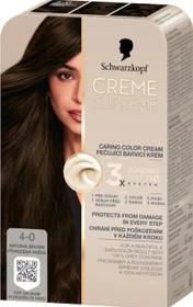 Schwarzkopf Creme Supreme Haarfarbe 4-0 natural brown, 60ml