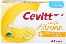 Cevitt Heiße Zitrone Getränkegranulat Beutel, 14 Stück
