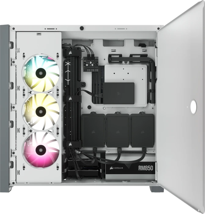 Corsair 5000D Airflow, weiß, Glasfenster