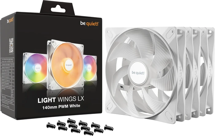 be quiet! Light Wings LX PWM White, 140mm, 3er-Pack