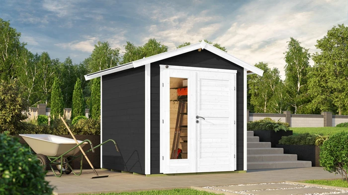 Weka 224 A 205x209cm Gerätehaus anthrazit