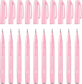 Pentel Brush Sign Pen SES15C zartrosa, 10er-Pack