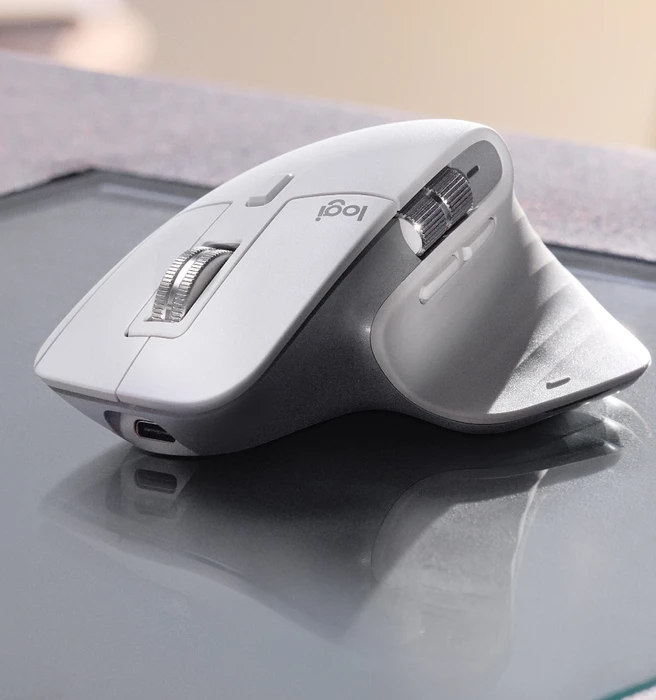 Logitech MX Master 3S for Mac Pale Grey, Logi Bolt, USB/Bluetooth