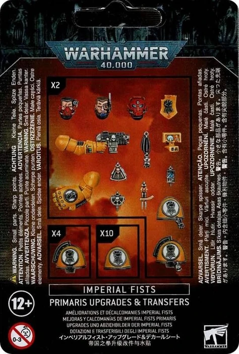 Games Workshop Warhammer 40.000 - Upgrades und Abziehbilderbögen: Imperial Fists Primaris