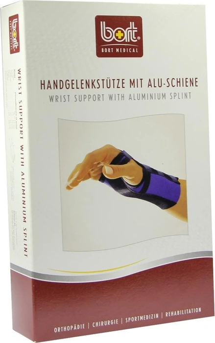 Bort Medical Handgelenkstütze mit Alu-Schiene rechts Größe S beige, 1 Stück