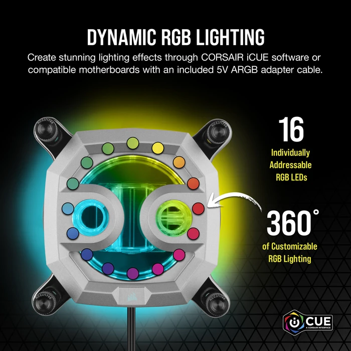 Corsair Hydro X Series XC7 RGB PRO, silber
