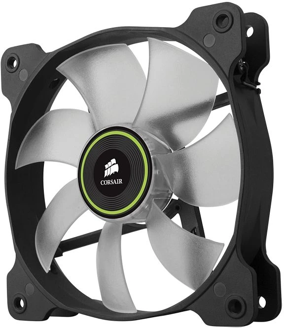 Corsair Air Series SP120 LED Green High Static Pressure, 120mm, 2er-Pack