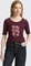 Tom Tailor Print T-Shirt kurzarm bordeaux red (Damen) Vorschaubild