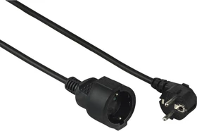 Hama Netzverlängerungskabel, Schuko, Profi, 3m, schwarz