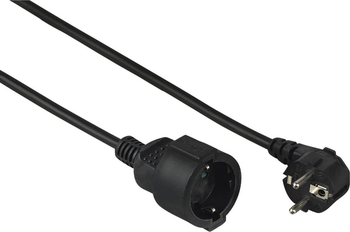 Hama Netzverlängerungskabel, Schuko, Profi, 3m, schwarz