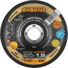 Rhodius XTK35 Cross Trennscheibe, 125x1.9x22.23mm, 25 Stück