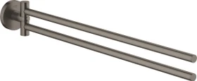 Grohe Essentials Handtuchhalter hard graphite gebürstet