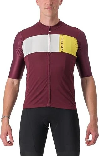 Castelli Prologo 7 Trikot kurzarm bordeaux/ivory/passion fruit (Herren)
