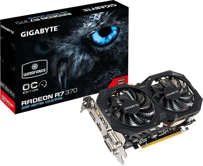 GIGABYTE Radeon R7 370 Windforce 2X OC, 2GB GDDR5, 2x DVI, HDMI, DP