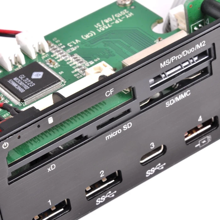 SilverStone FP59 Multi-Slot-Cardreader, USB-A 3.0 [Stecker]
