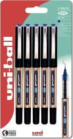 Uni-Ball Eye Broad UB-150-10 Tintenroller (Mine) blau/gold, 5er-Pack