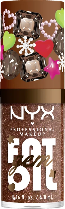 NYX Fat Oil Gem Xmas Lip Oil 02 cacao gem, 4.8ml