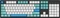 Keychron OEM Dye-Sub Keycap-Set Iceberg - Version B, Kunststoff (PBT), Iceberg, weiß/türkis, 114 Tasten, ANSI-US Vorschaubild