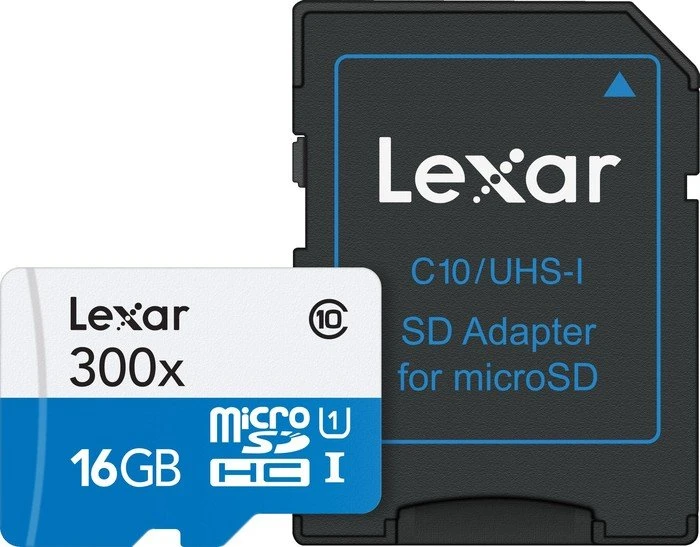 Lexar High-Performance 300x R45 16GB Kit, UHS-I, Class 10
