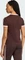 adidas 3-Streifen Slim T-Shirt kurzarm aurora coffee/sandy pink (Damen) Vorschaubild