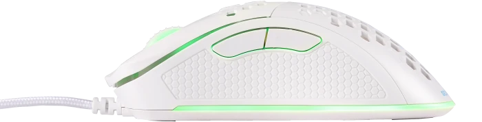 Deltaco WM75 Ultra-Light Gaming Mouse weiß, USB