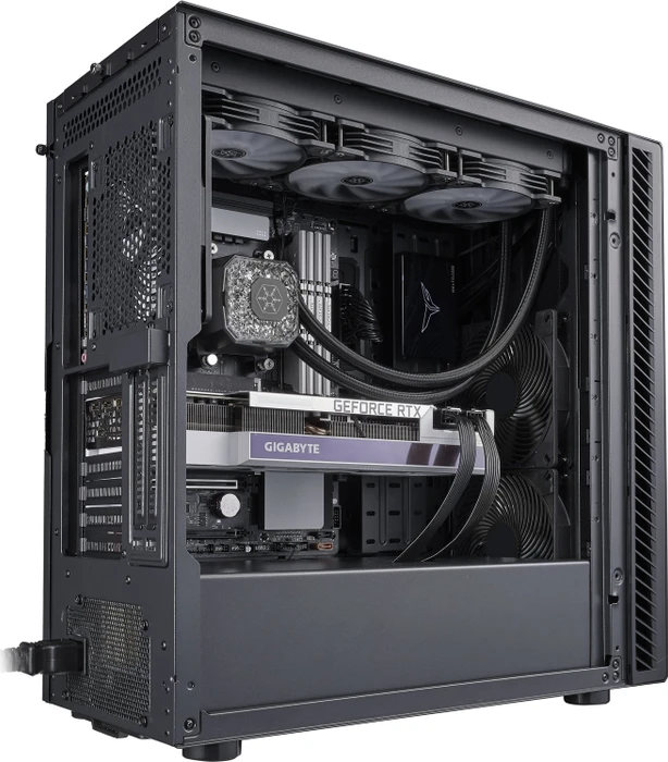 SilverStone Seta Q1, schwarz, schallgedämmt