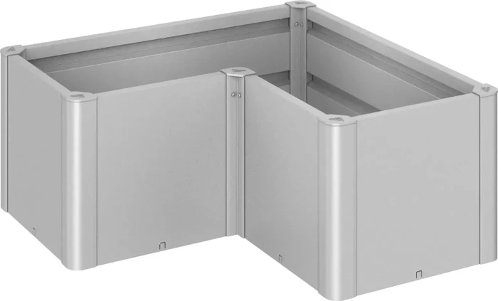 Biohort Pflanzbeet Belvedere L100Mini Hochbeet 102x102cm silber-metallic