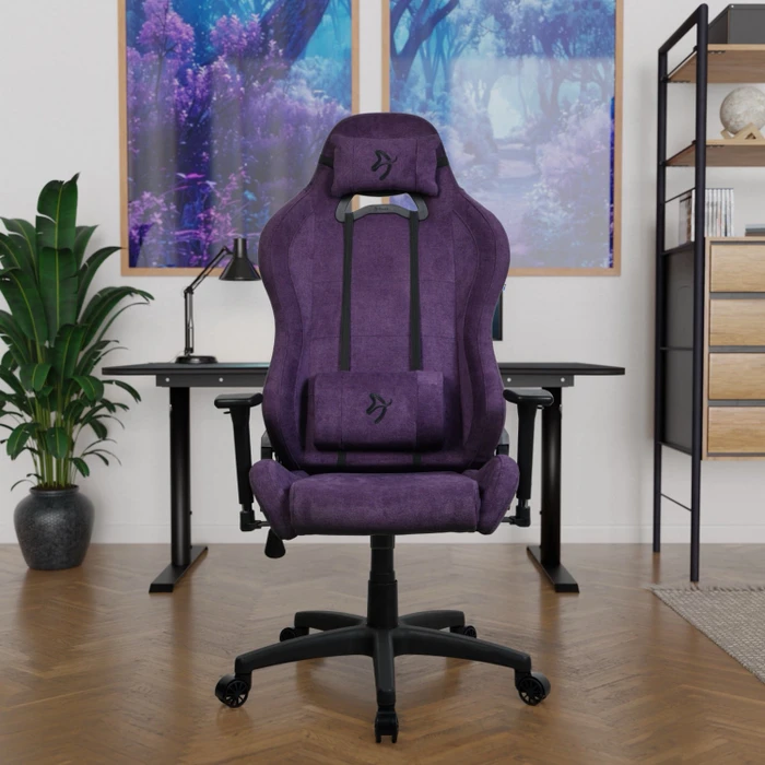 Arozzi Torretta Soft Fabric Gamingstuhl, purple