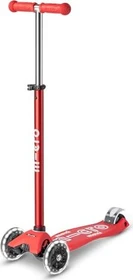 Micro Maxi Micro Deluxe LED Kickboard rot