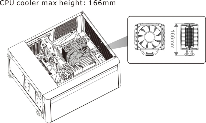 Thermaltake S200 TG, schwarz, Glasfenster