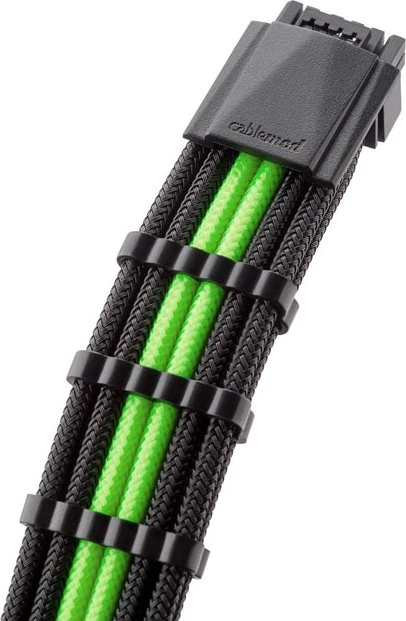 CableMod Pro ModMesh 12VHPWR Cable Extension Kit, schwarz/hellgrün