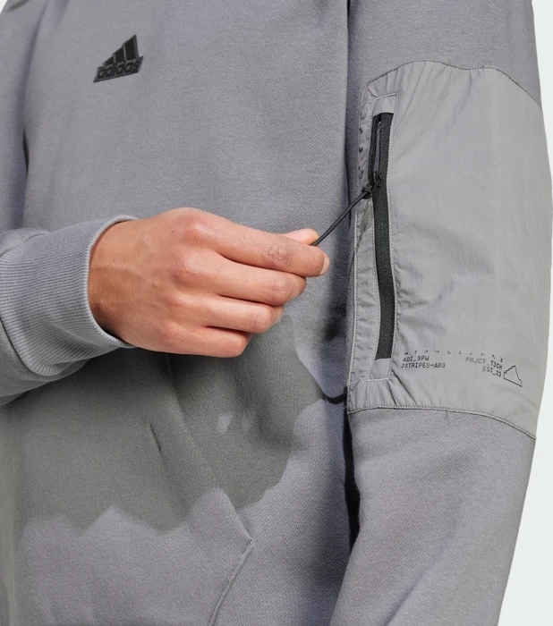 adidas City Escape Fleece Hoodie grey four (Herren)