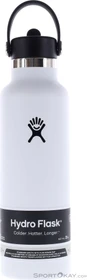Hydro Flask Standard Mouth Flex Straw Cap Isolierflasche 621ml weiß