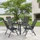 Juskys Milano Gartenmöbel-Set dunkelgrau, 5-tlg. (23717)